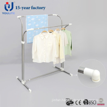 Stainless Steel Double Pole Telescopic Clothes Hanger